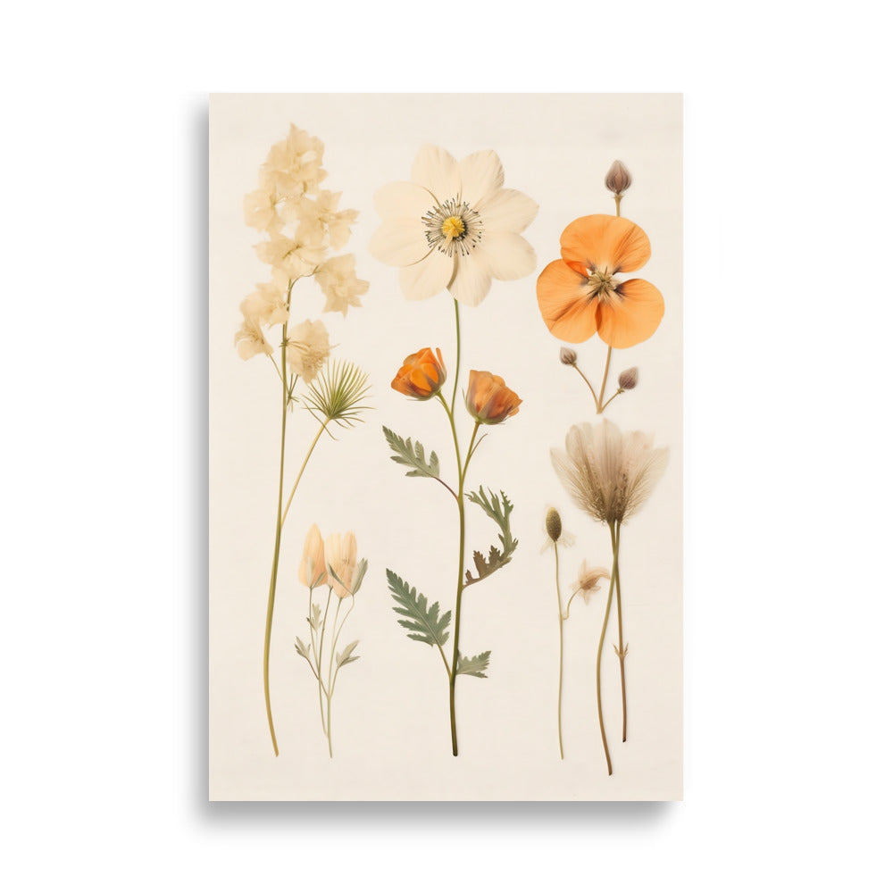 Pressed flowers poster - Posters - EMELART