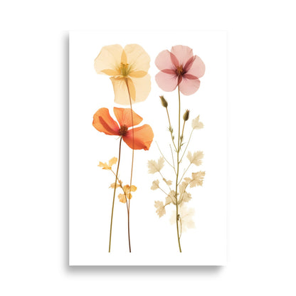 Pressed flowers poster - Posters - EMELART