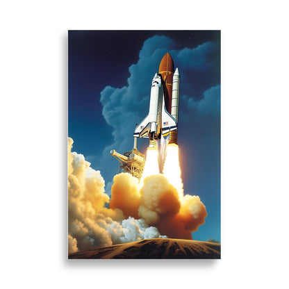 Space shuttle launch poster - Posters - EMELART