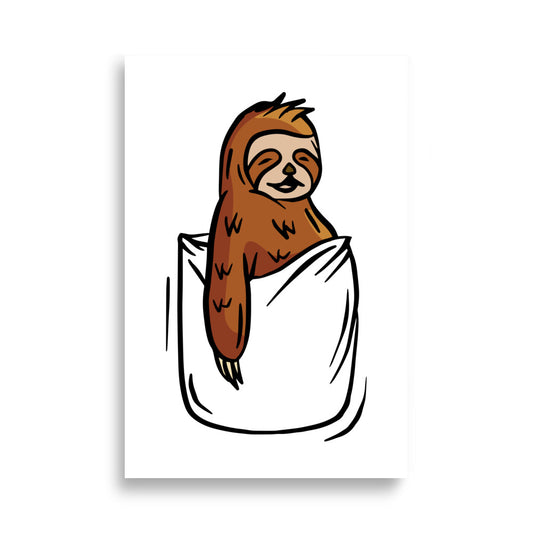 Sloth poster - Posters - EMELART