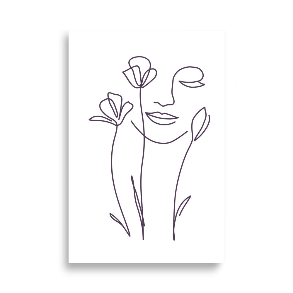 Flower face poster - Posters - EMELART