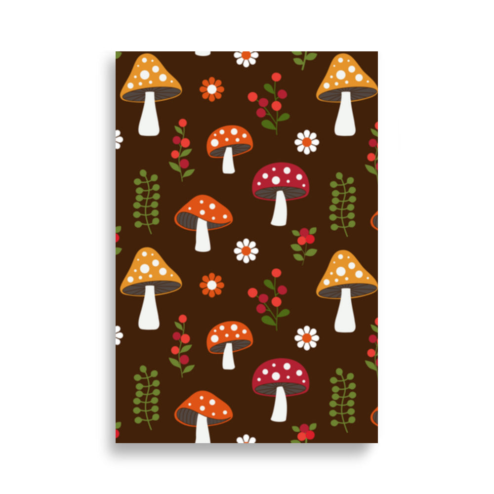 Mushrooms poster - Posters - EMELART