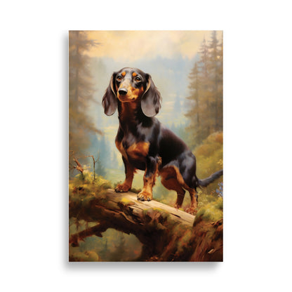 Dachshund painting poster - Posters - EMELART