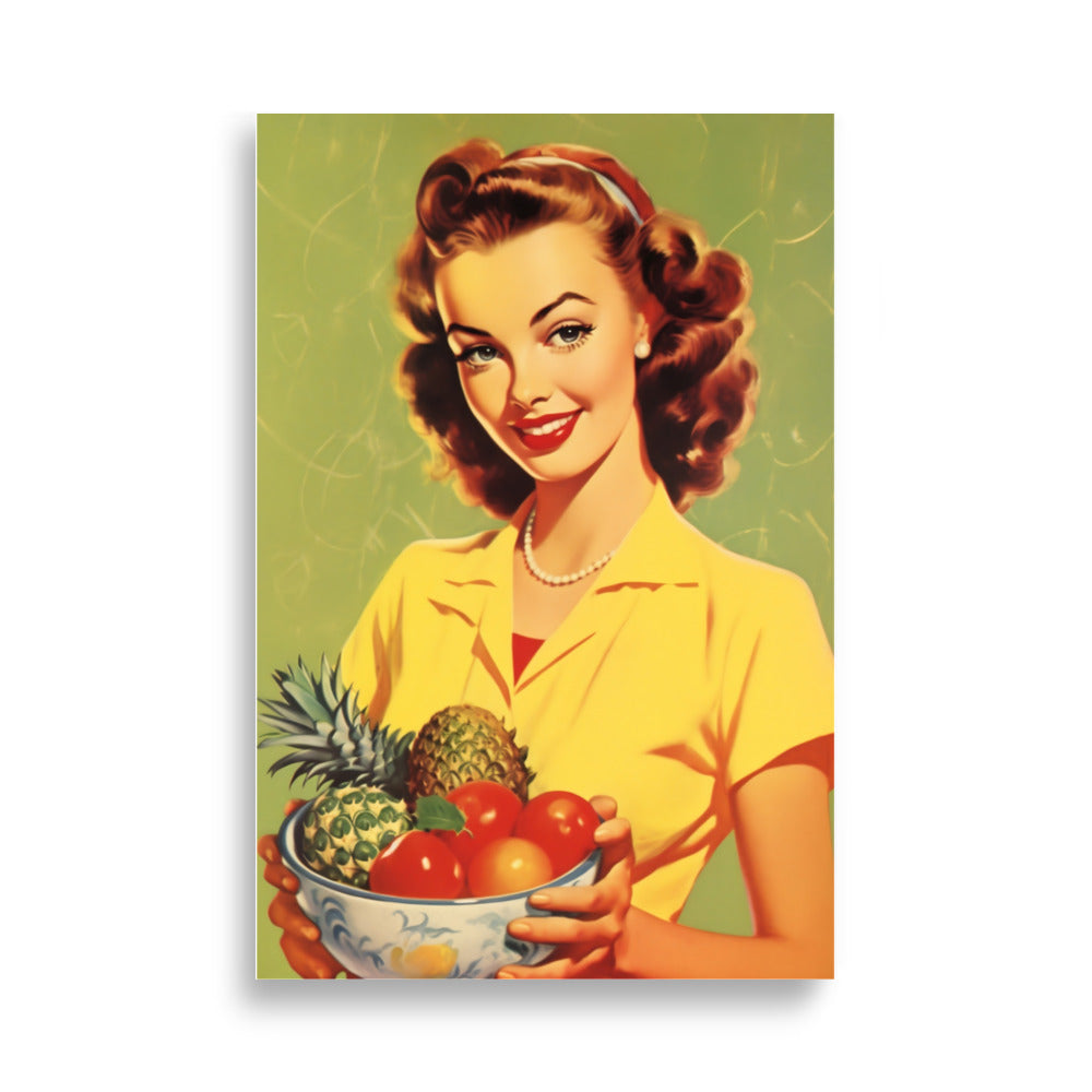 Fruit bowl - Vintage poster - Posters - EMELART