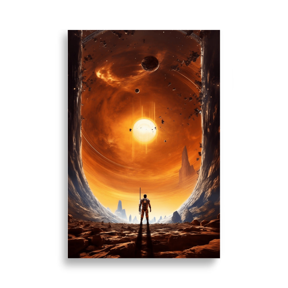 Man looking into space poster - Posters - EMELART