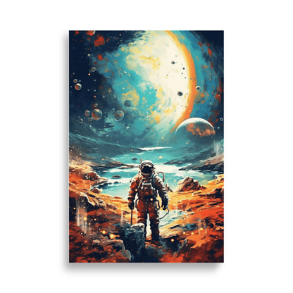 Astronaut in space poster - Posters - EMELART