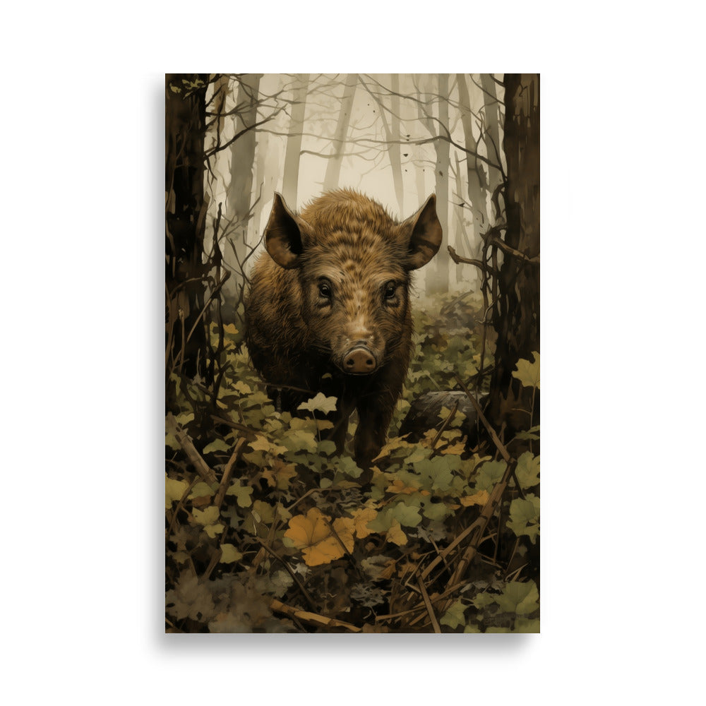 Wild boar poster - Posters - EMELART