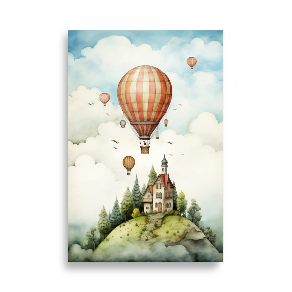 Hot air balloon poster - Posters - EMELART