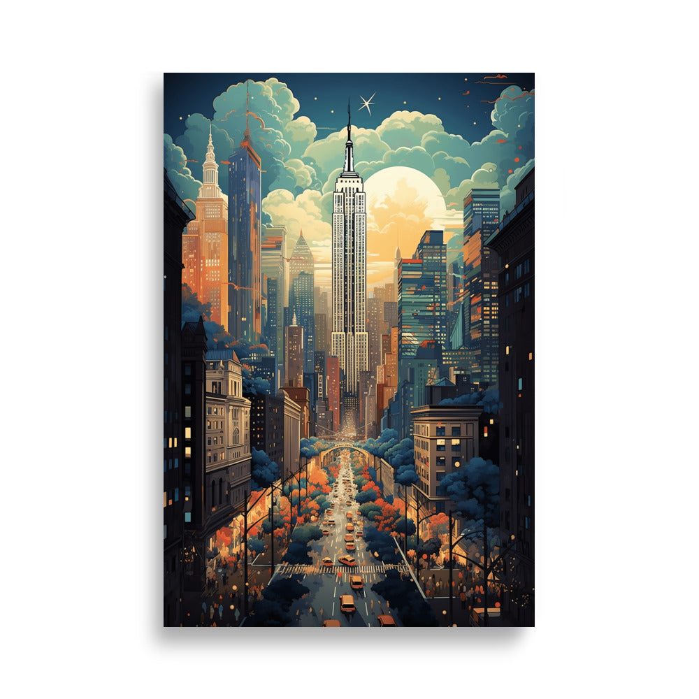 Empire State Building - New York poster - Posters - EMELART