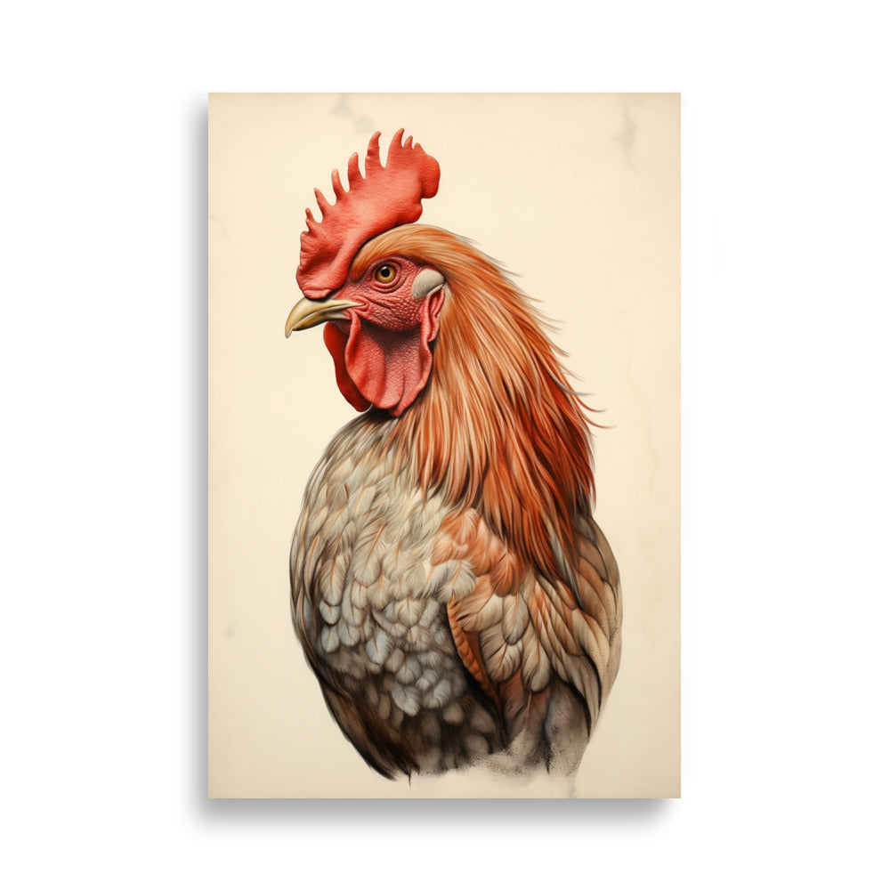 Rooster poster - Posters - EMELART