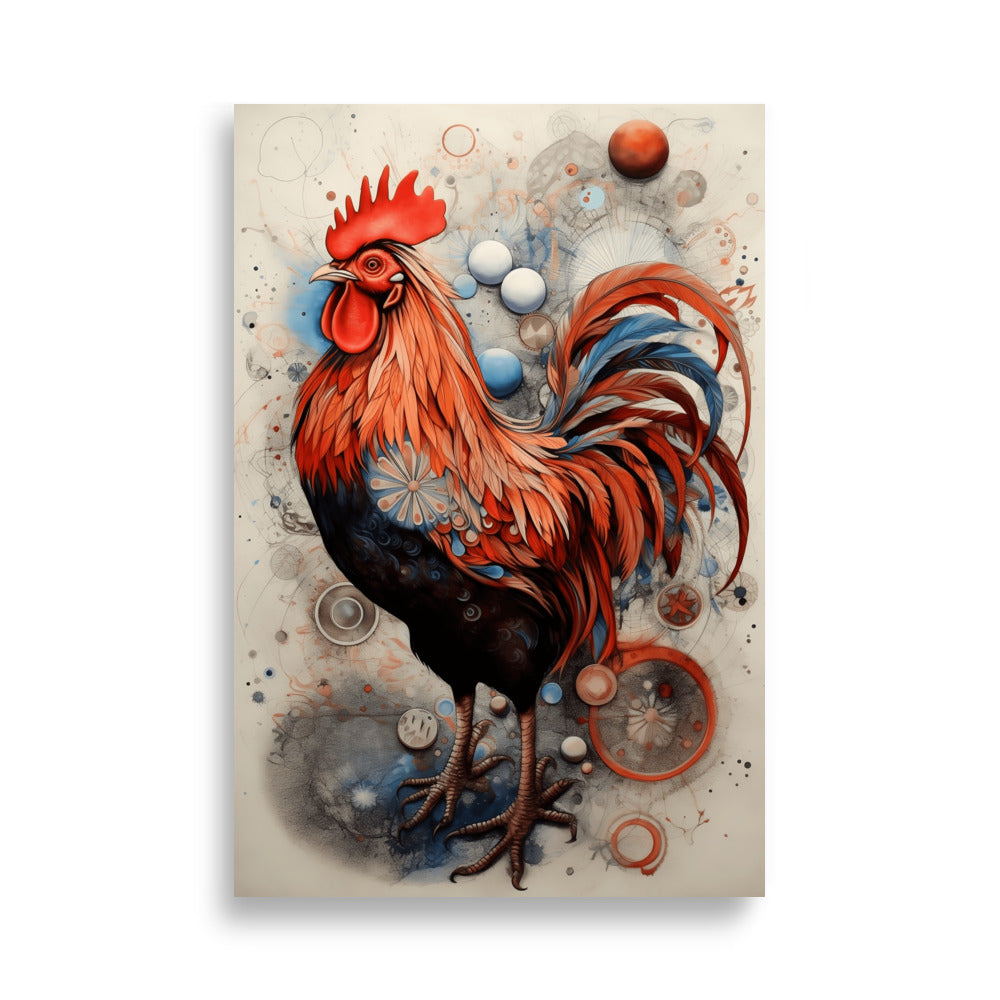 Rooster poster - Posters - EMELART