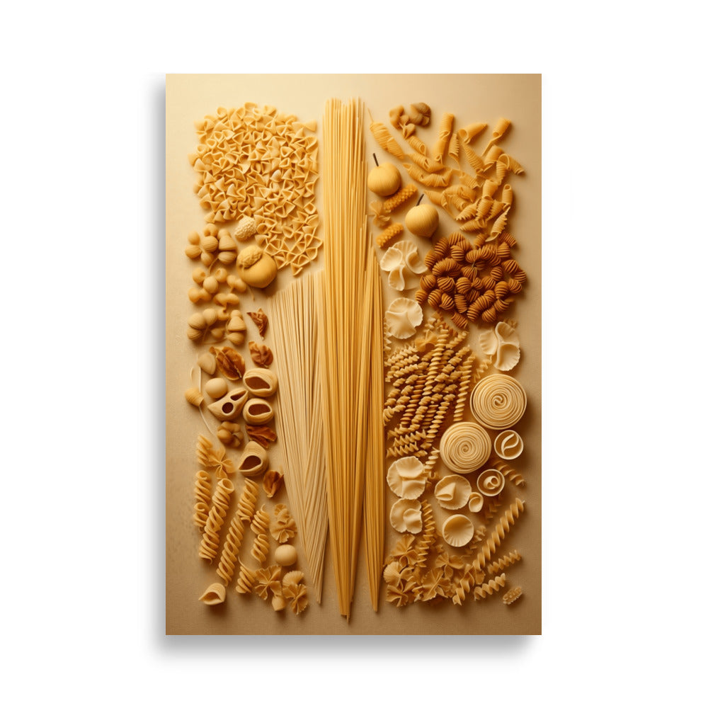 Pasta shapes poster - Posters - EMELART