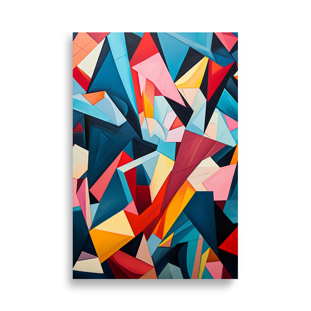 Abstract sharp shapes poster - Posters - EMELART