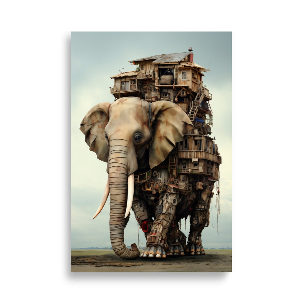 Elephant house poster - Posters - EMELART