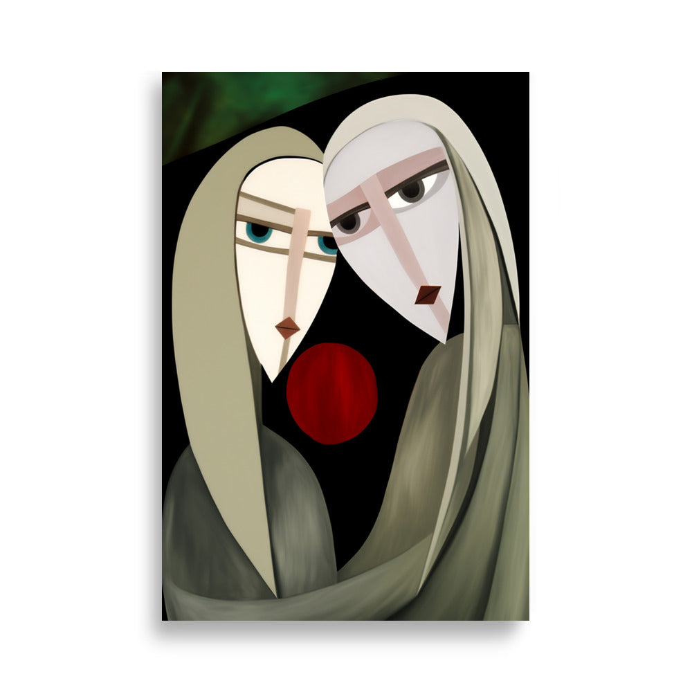 Cubism couple poster - Posters - EMELART