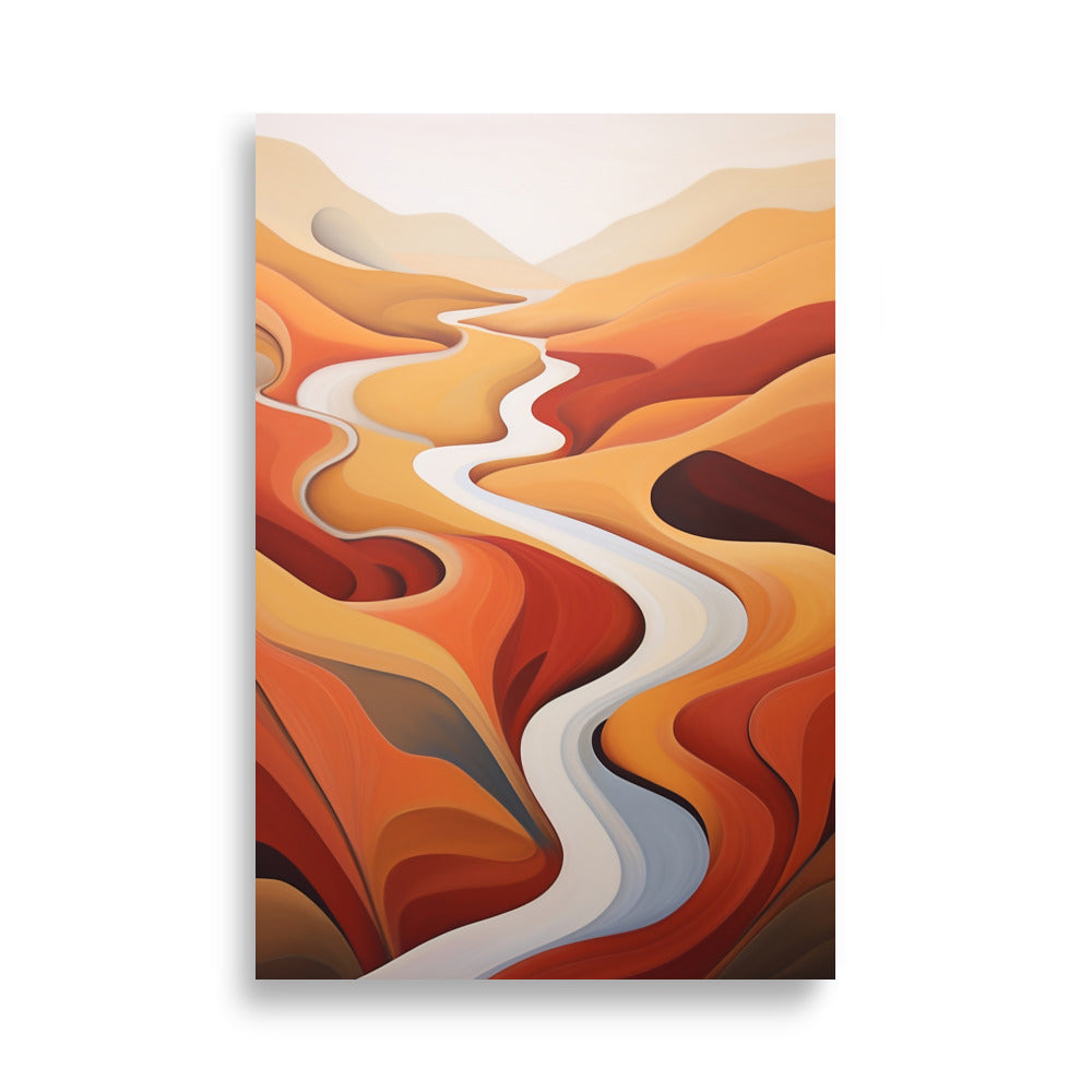 Abstract landscape contours poster - Posters - EMELART