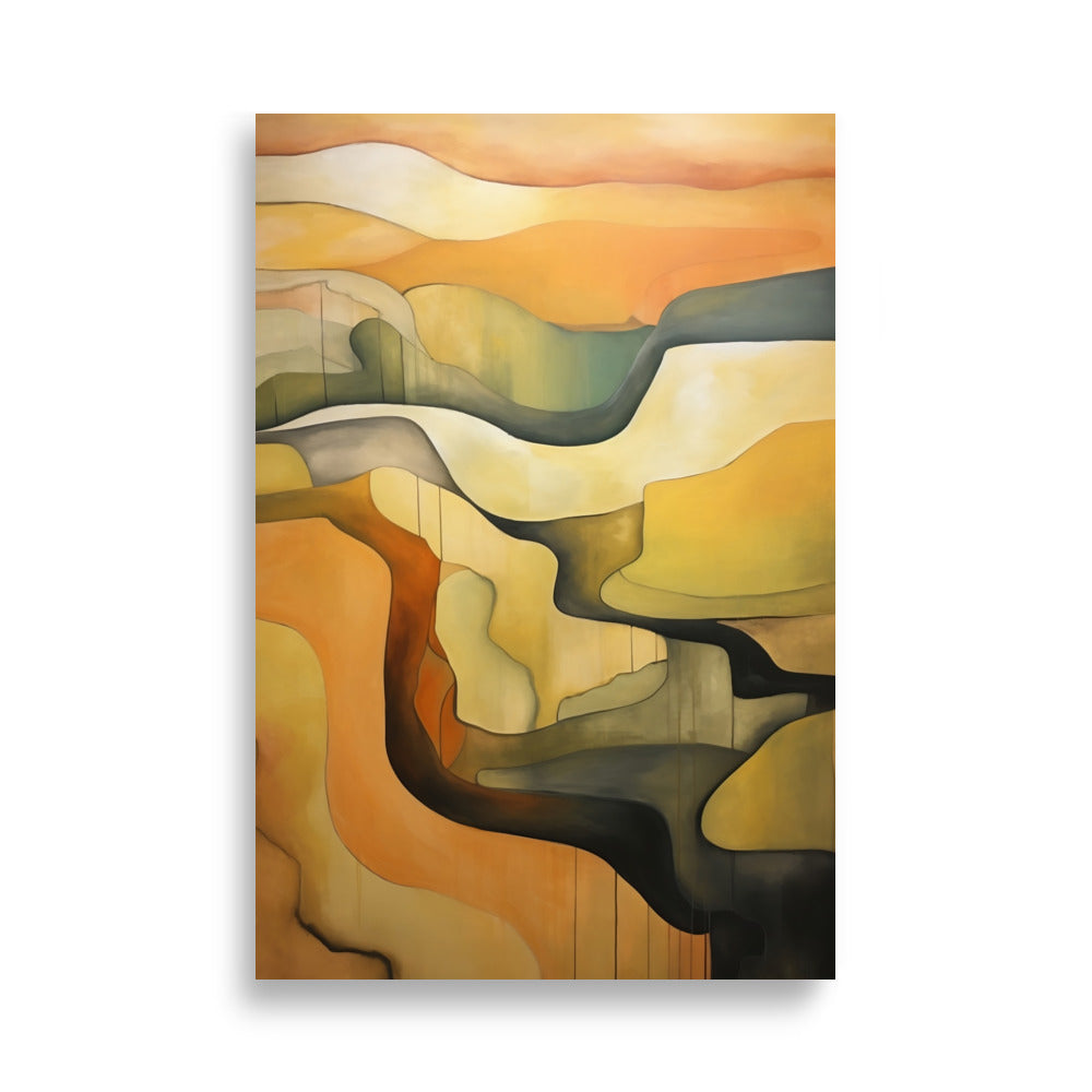 Abstract landscape contours poster - Posters - EMELART