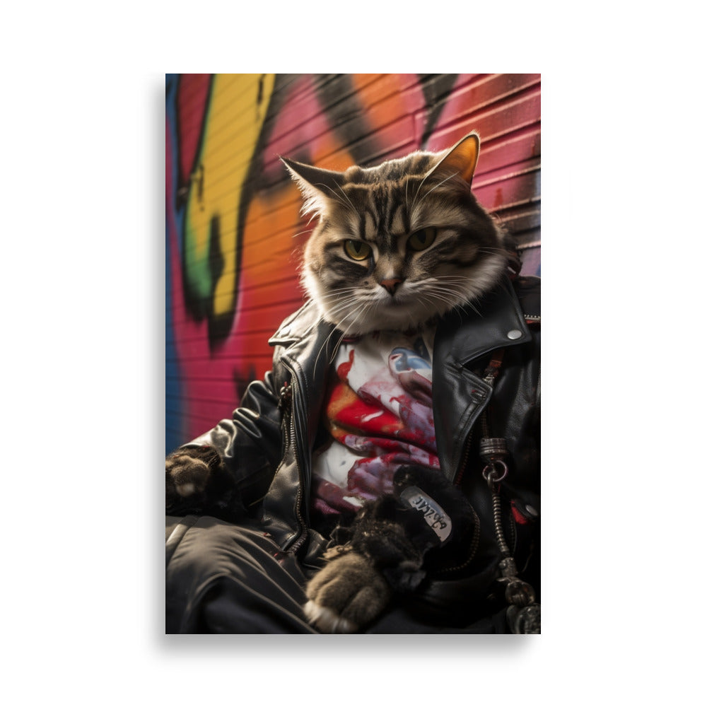 Rebellious Cat poster - Posters - EMELART