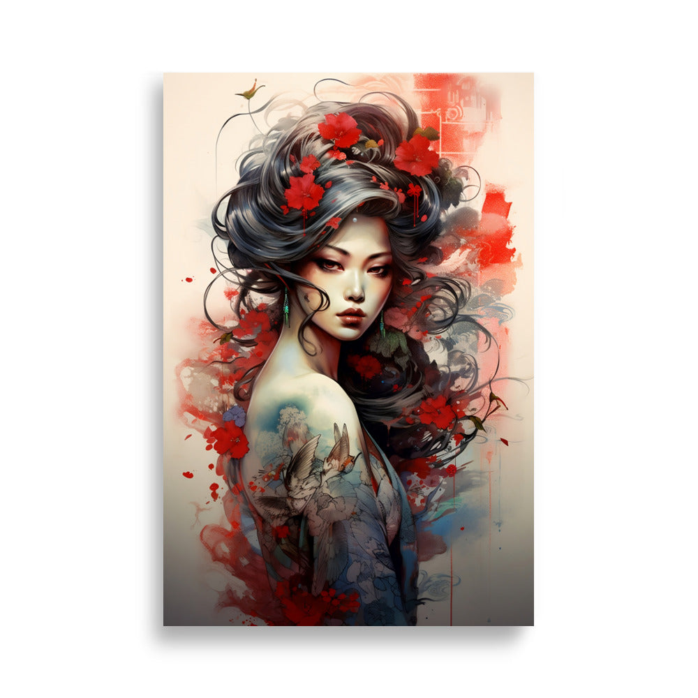 Fierce Geisha poster - Posters - EMELART