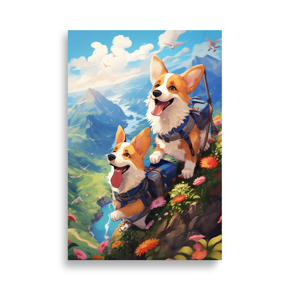 Adventure Corgis poster - Posters - EMELART