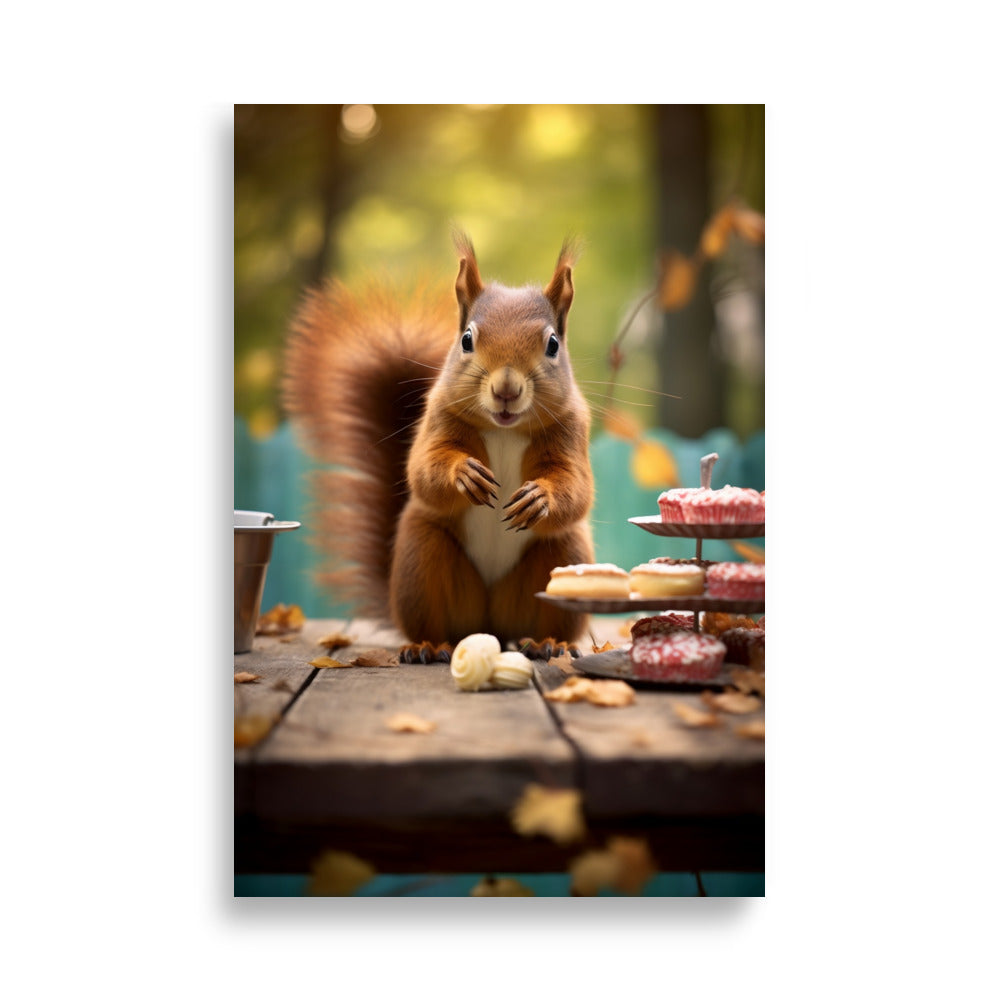 Cheeky Squirrel poster - Posters - EMELART