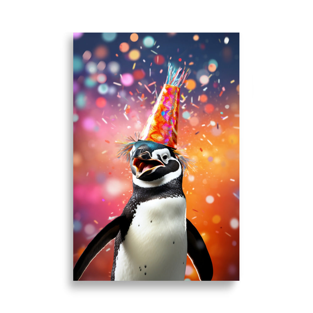 Party Penguin poster - Posters - EMELART