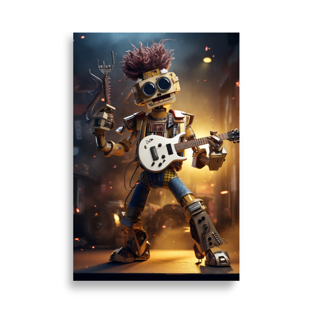 Robot Rockstar poster - Posters - EMELART