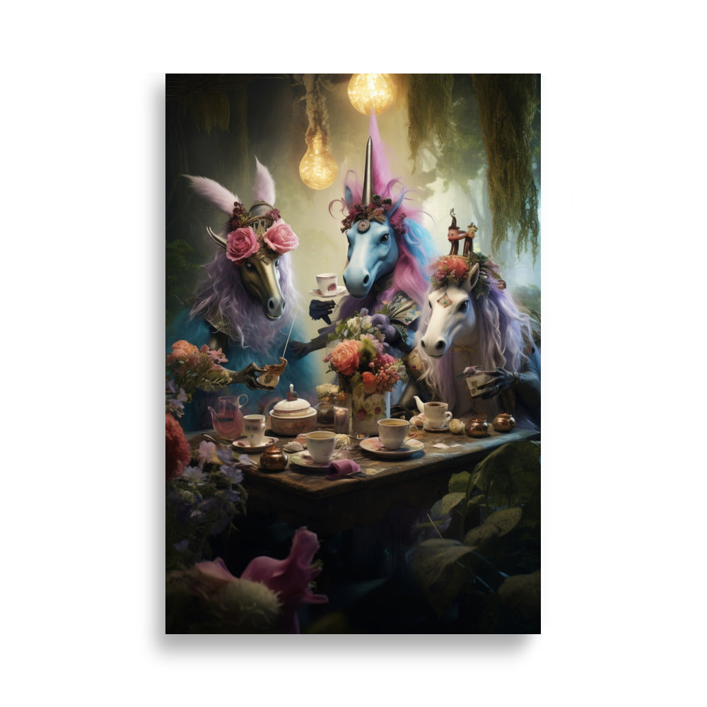 Fantasy Tea Party poster - Posters - EMELART