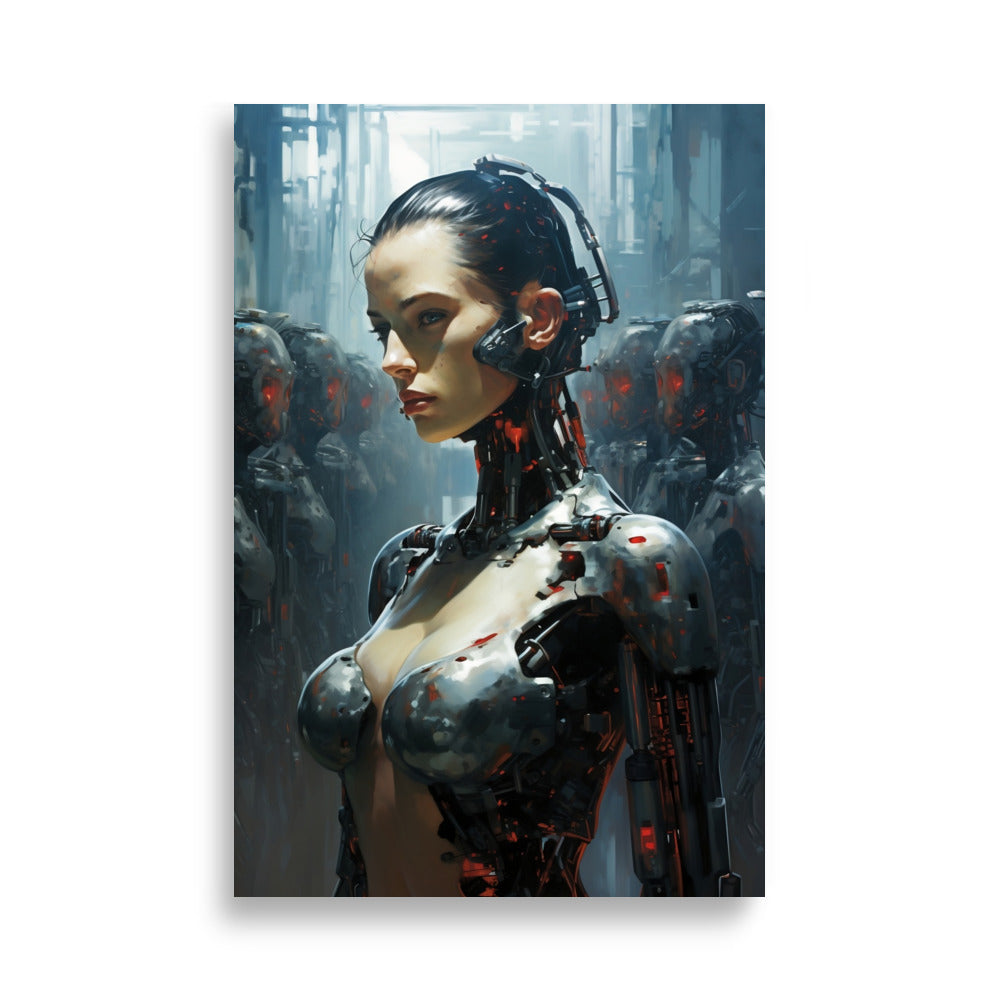 Cyborg girl poster - Posters - EMELART