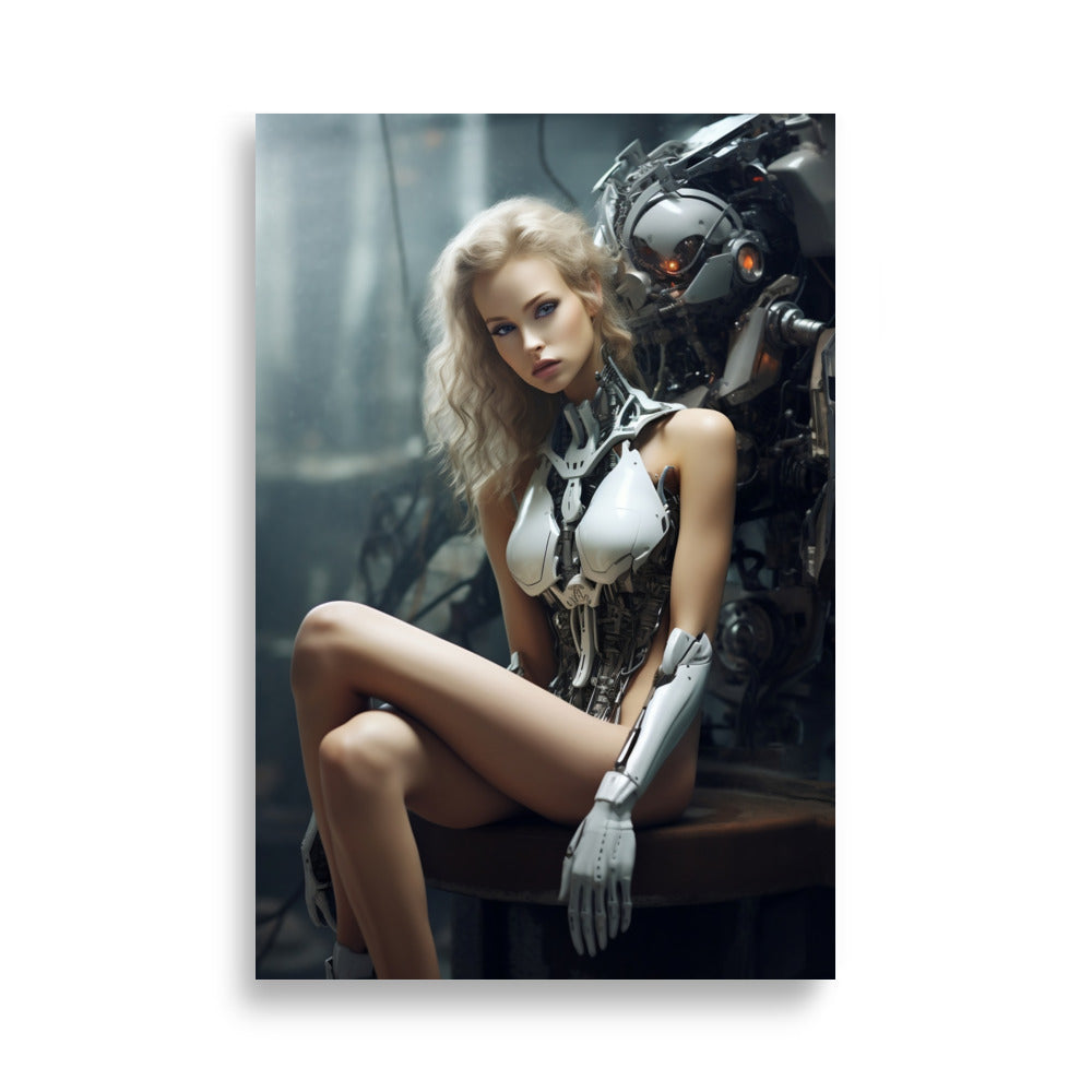 Cyborg girl poster - Posters - EMELART