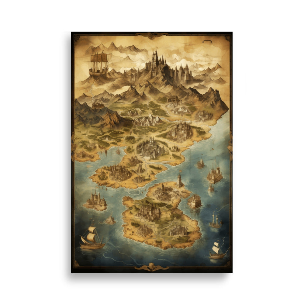 Old map poster - Posters - EMELART