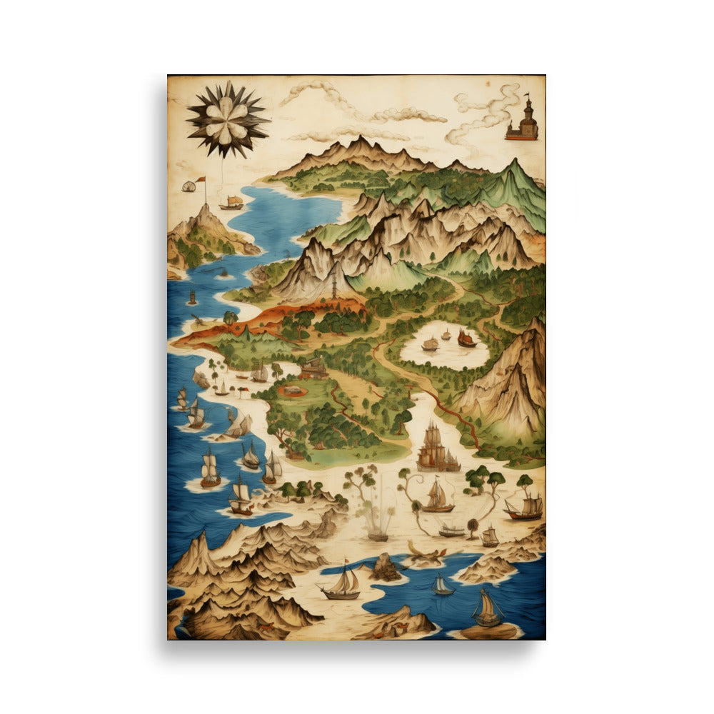 Old map poster - Posters - EMELART