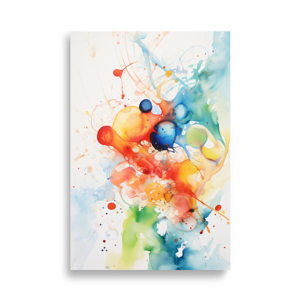 Watercolor splatter poster - Posters - EMELART