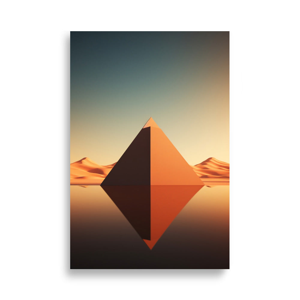 Pyramids minimalistic poster - Posters - EMELART