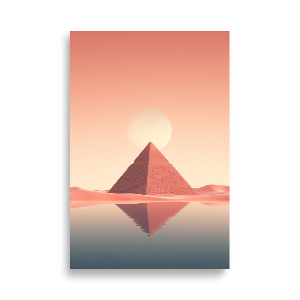 Pyramids minimalistic poster - Posters - EMELART