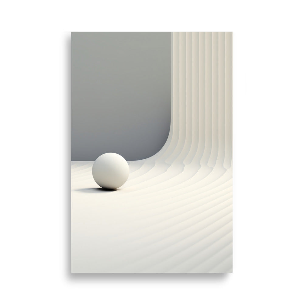 Soft lines with ball poster - Posters - EMELART