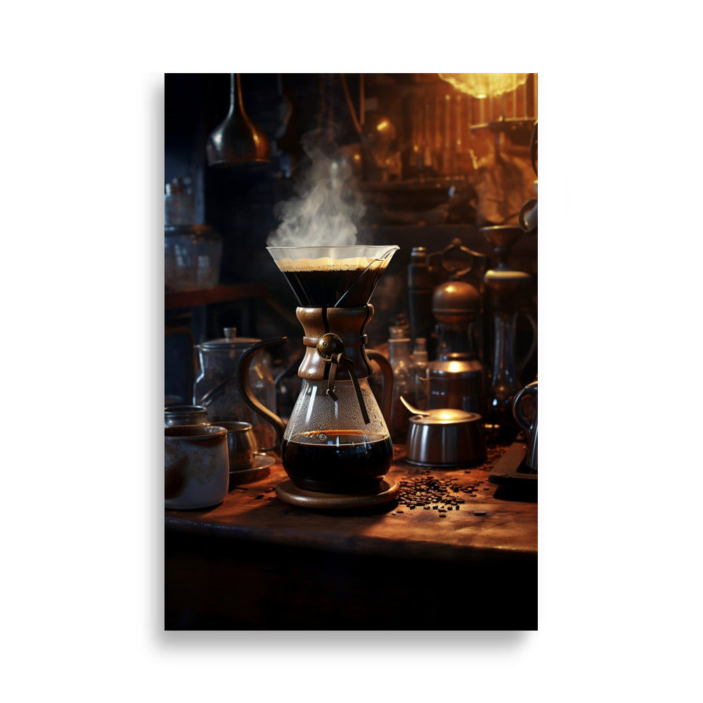 Coffee brewing poster - Posters - EMELART