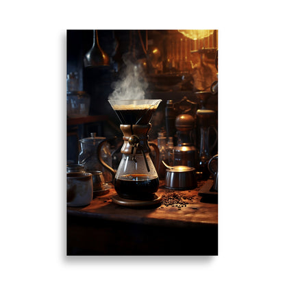 Coffee brewing poster - Posters - EMELART