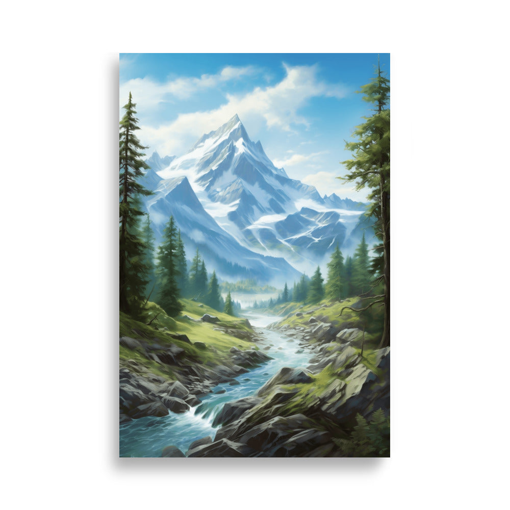 Mountain lake poster - Posters - EMELART