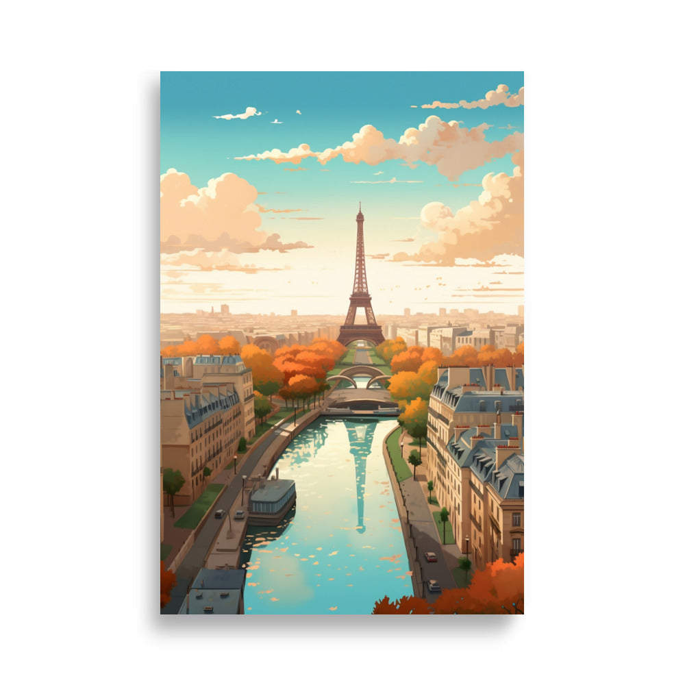 Illustration of Paris poster - Posters - EMELART