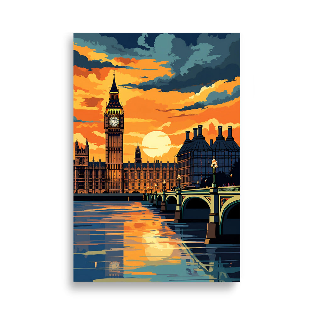 Illustration of London poster - Posters - EMELART