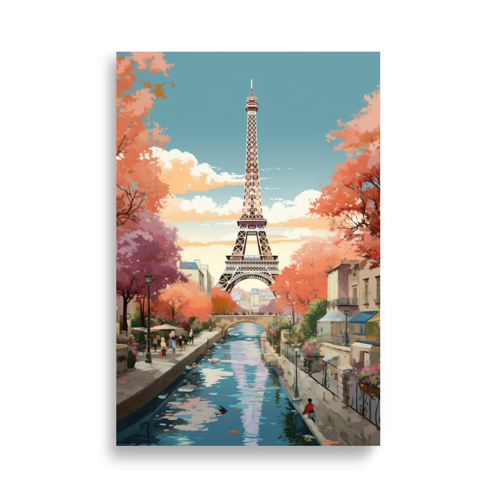 Illustration of Paris poster - Posters - EMELART