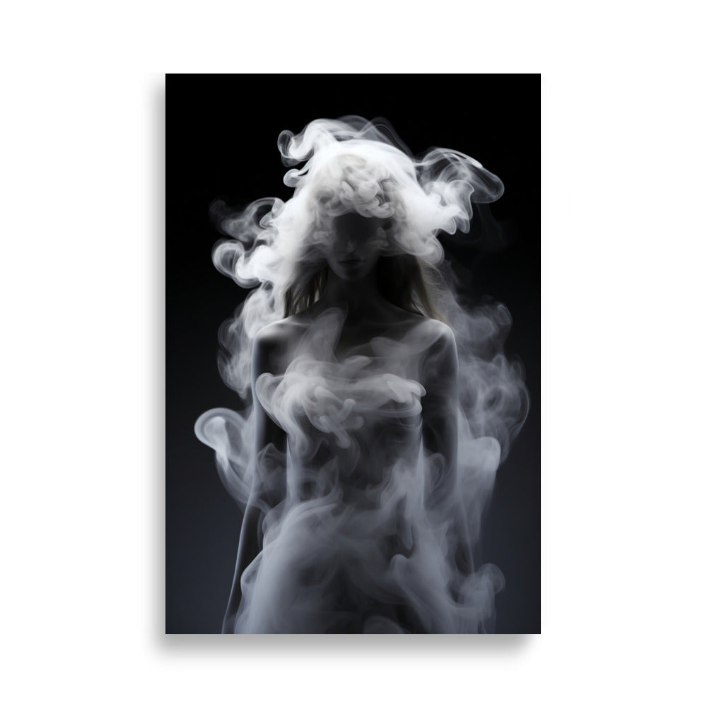 Woman in smoke poster - Posters - EMELART