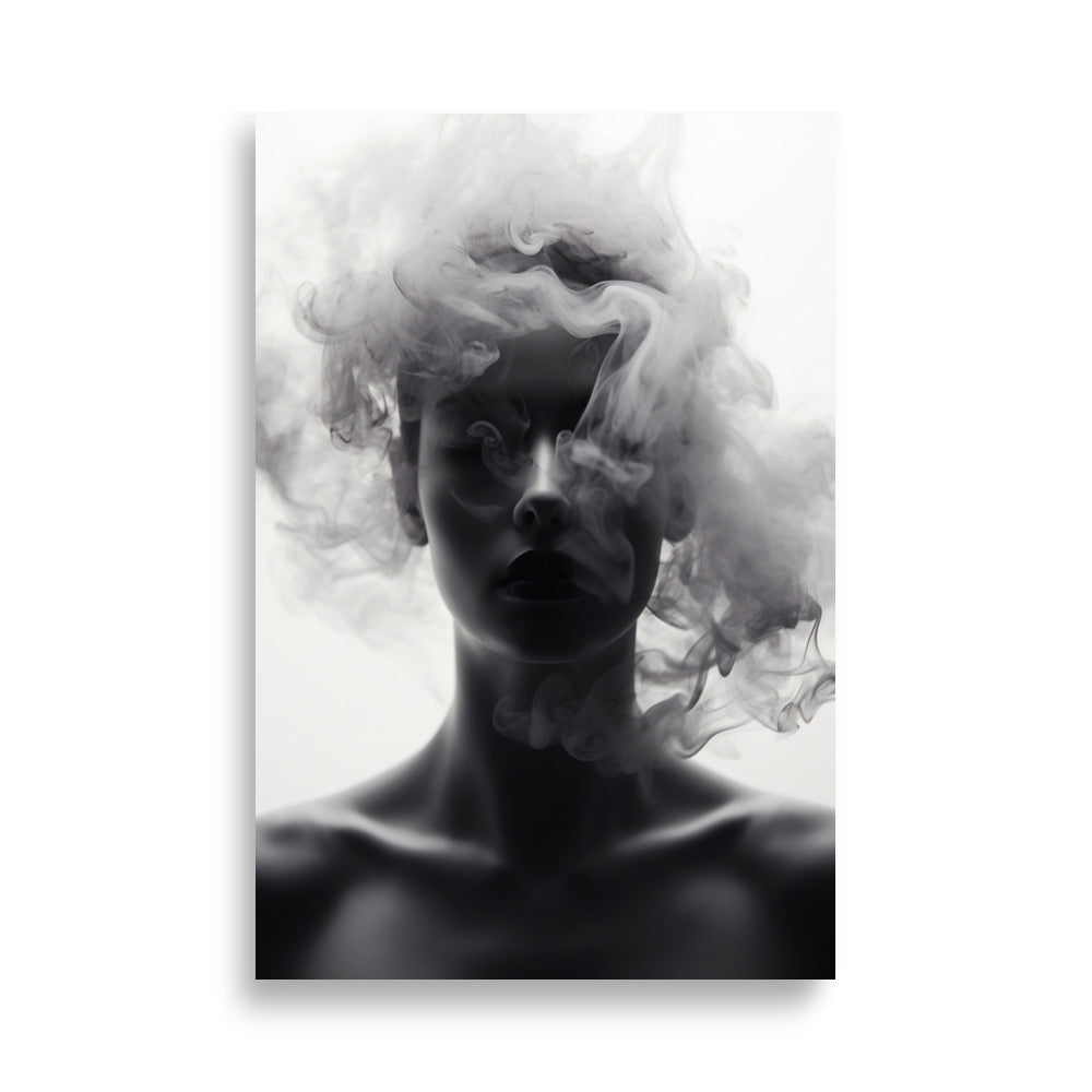 Woman in smoke poster - Posters - EMELART