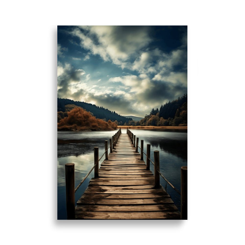 Wooden pier poster - Posters - EMELART