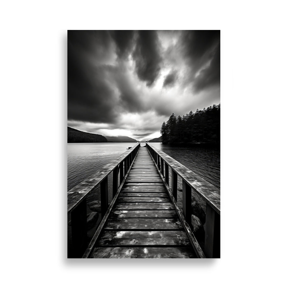 Wooden pier poster - Posters - EMELART