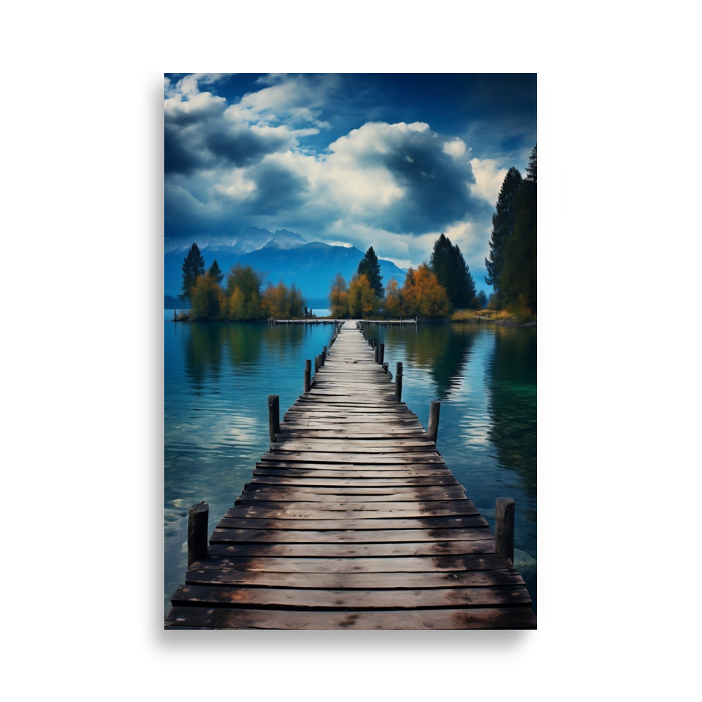 Wooden pier poster - Posters - EMELART