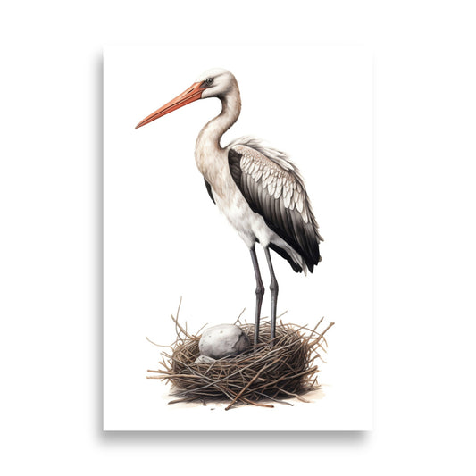 Stork poster - Posters - EMELART