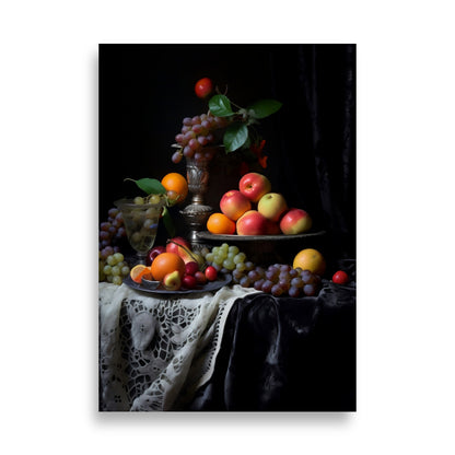 Fruits in baroque style poster - Posters - EMELART