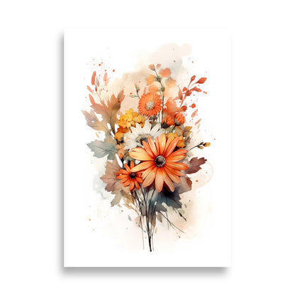 Flower bouquet in watercolor poster - Posters - EMELART